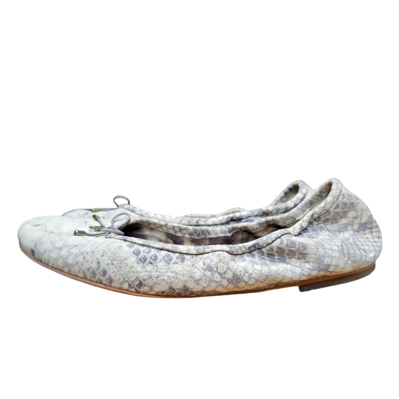 Sam Edelman Felicia Snake Print Leather Flats - Picture 5 of 10
